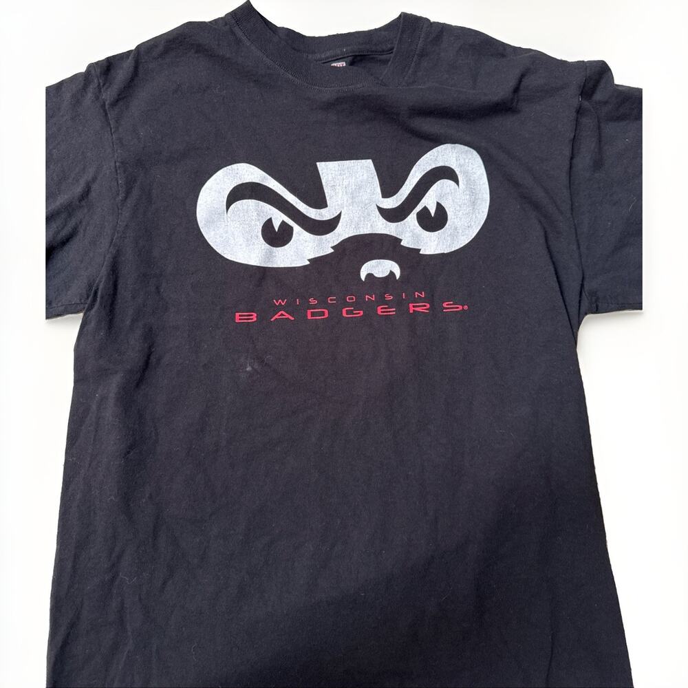 Vintage Wisconsin Badgers JanSport T-Shirt Size M “Bucky Eyes”